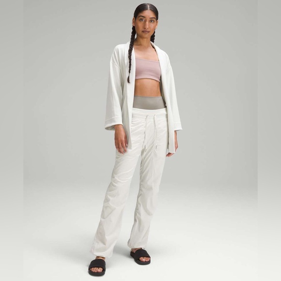 Lululemon•Ribbed Softstreme Belted Wrap•Bone white•LIKE NEW•size 12 - Picture 3 of 16